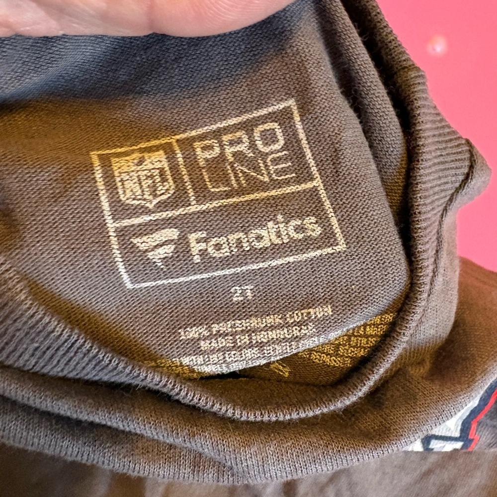 Fanatics Gray "Born Champion" Patriots Short Sleeve Tee - Picture 2 of 2